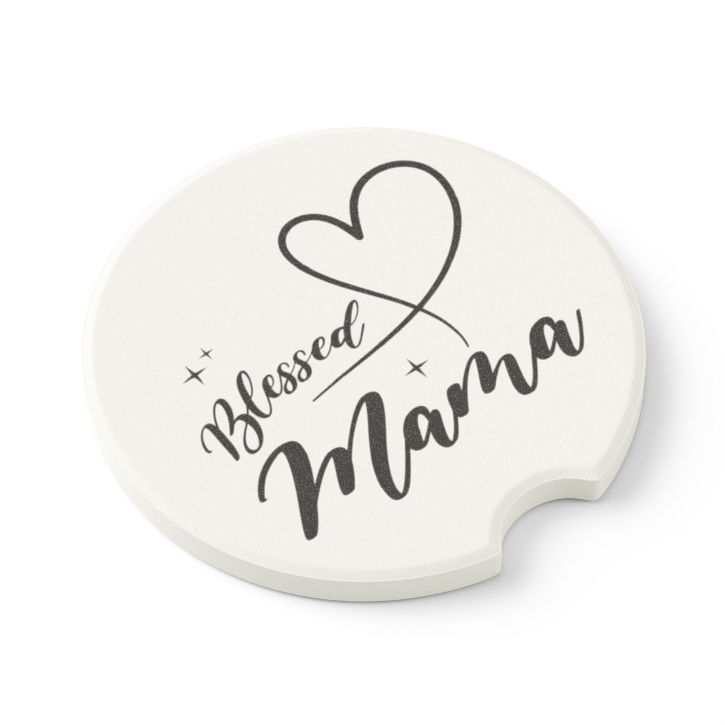 Blessed Mama Soapstone Car Coaster