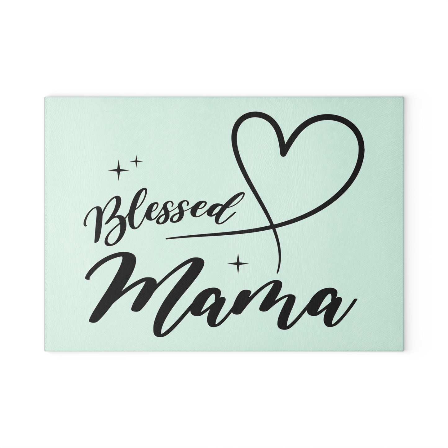 Blessed Mama Glass Cutting Board