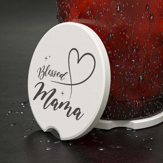 Blessed Mama Soapstone Car Coaster