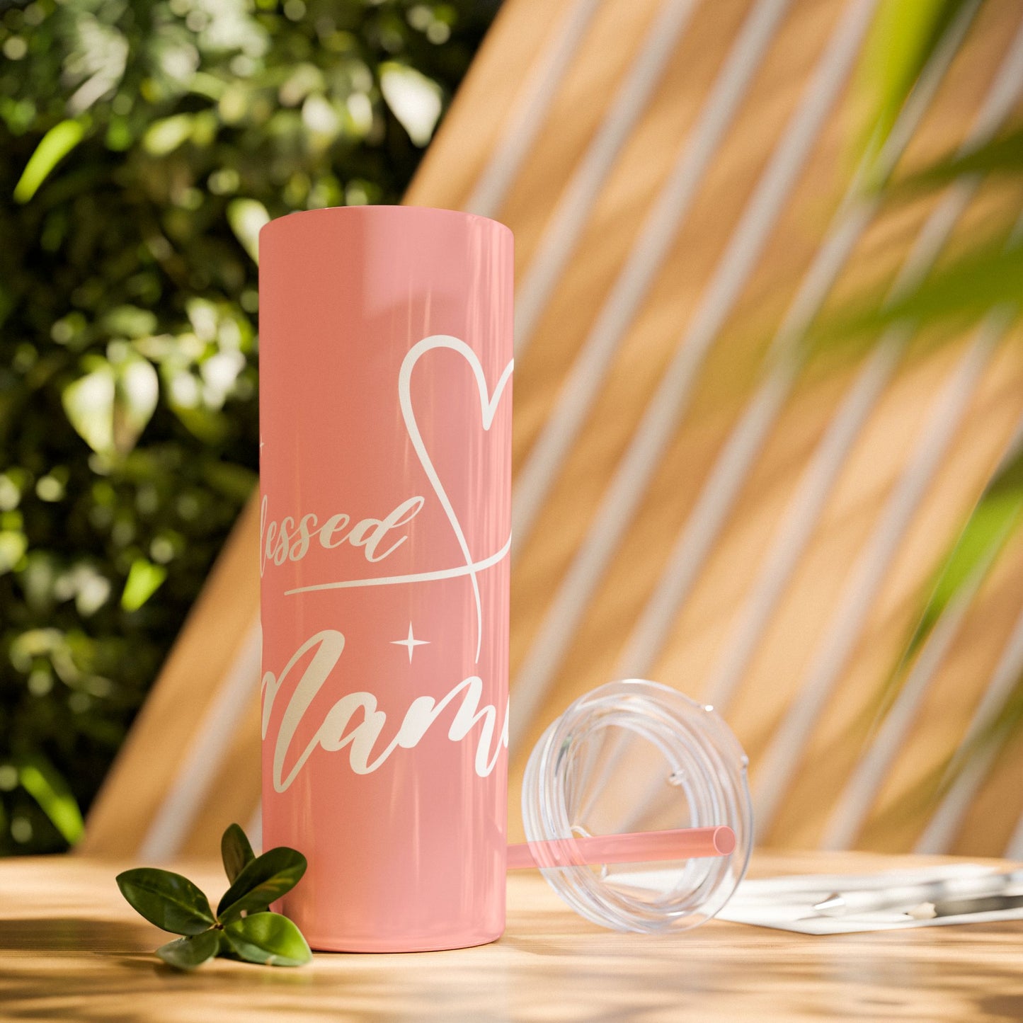 Blessed Mama - Glossy & Matte Finish 20oz. Skinny Tumbler