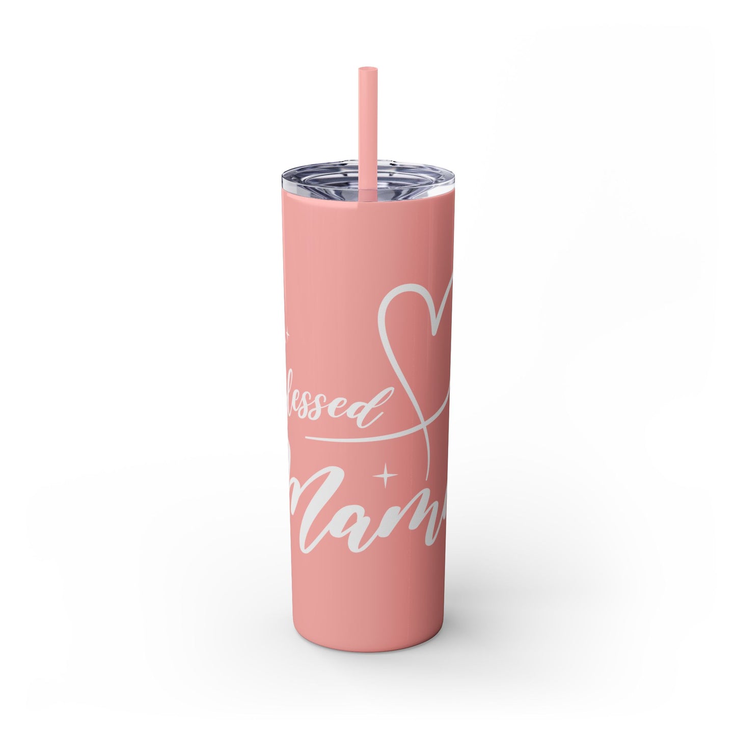 Blessed Mama - Glossy & Matte Finish 20oz. Skinny Tumbler