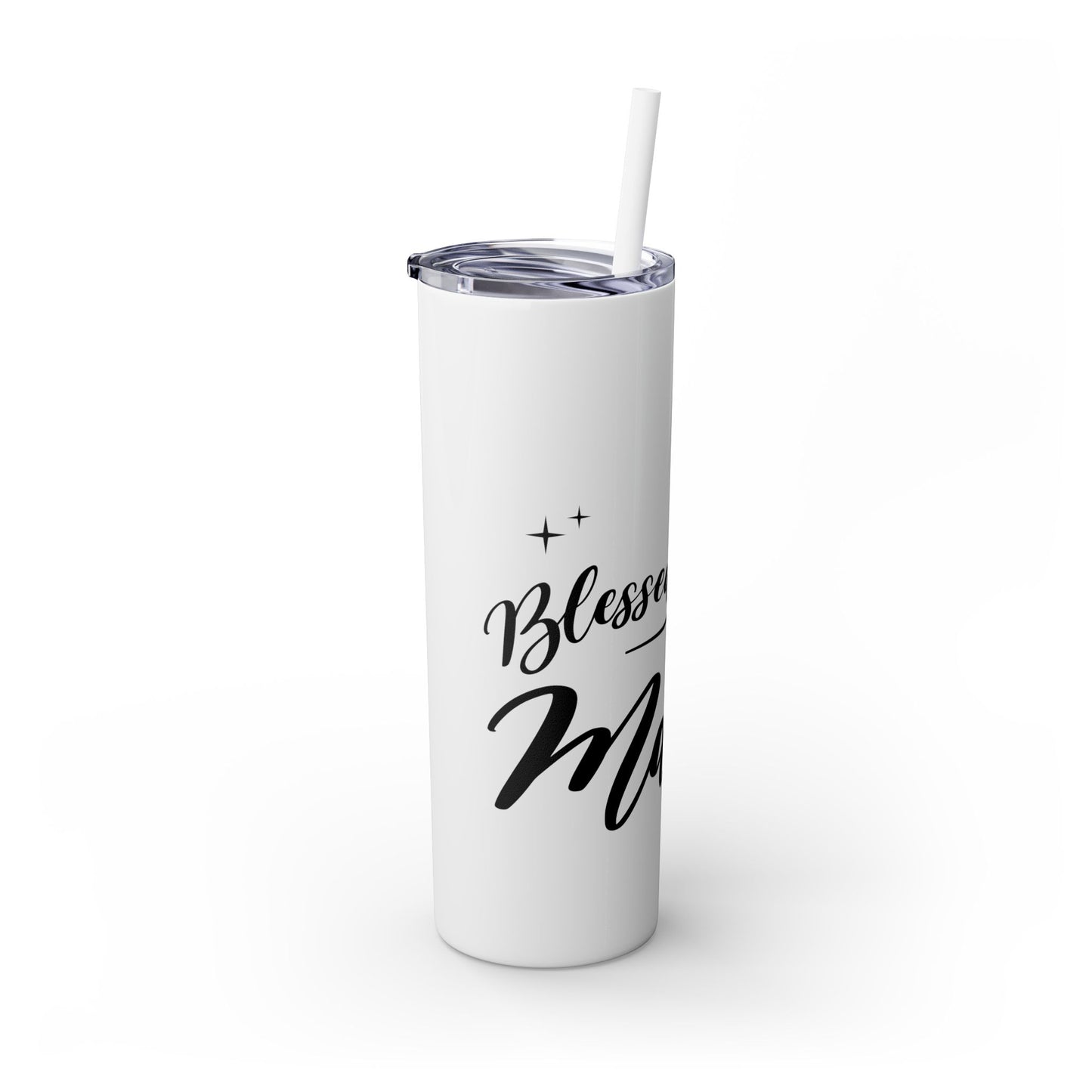 Blessed Mama - Glossy & Matte Finish 20oz. Skinny Tumbler