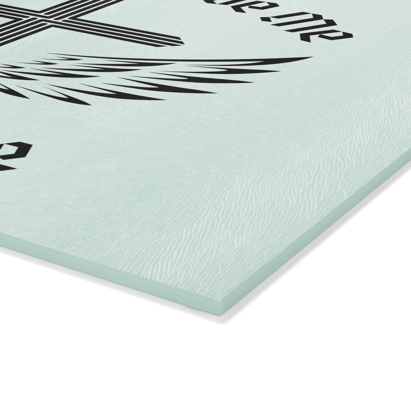 Momma Made Me, God Saved Me Glass Cutting Board