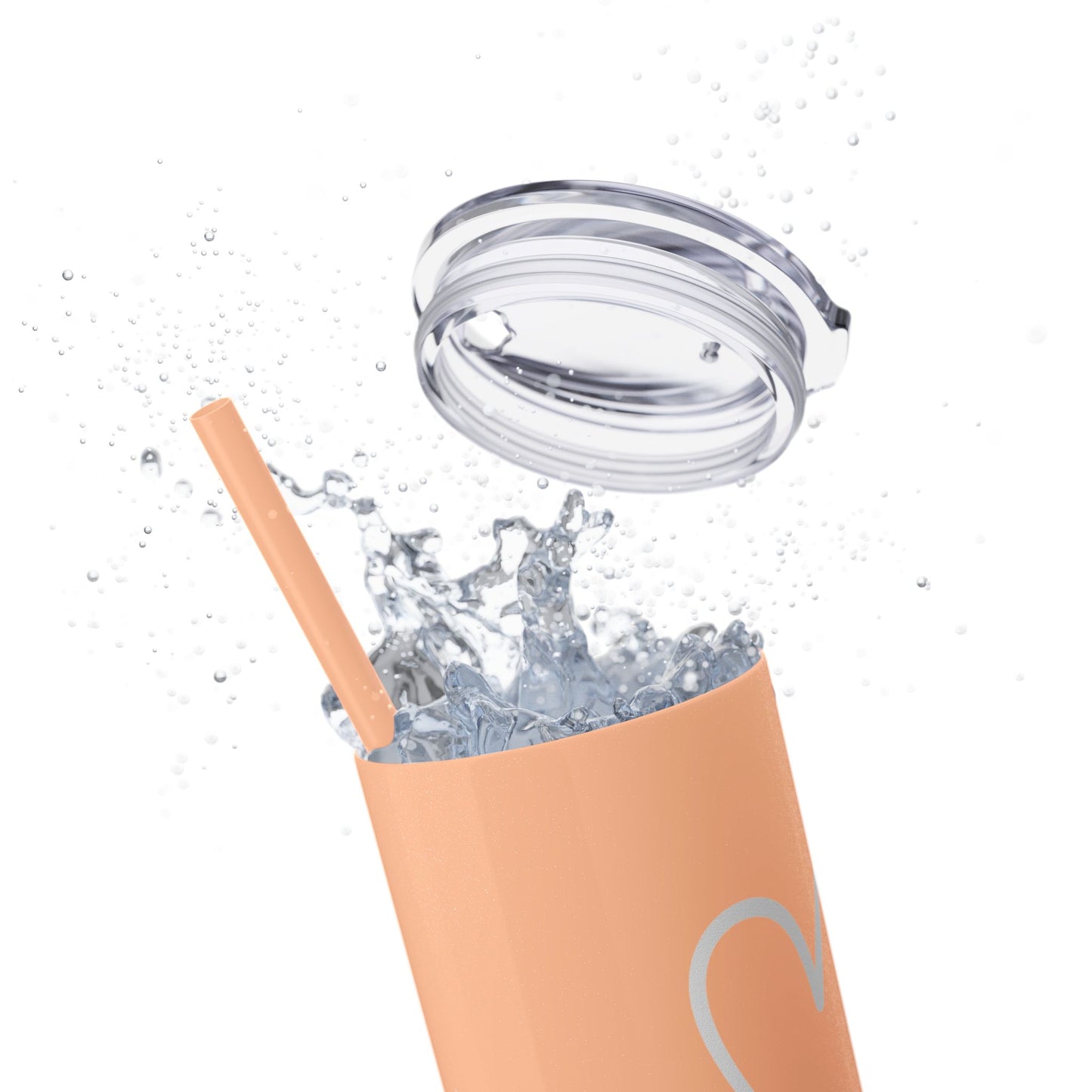 Blessed Mama Skinny 20oz Tumbler w/Straw - Glittery Gloss Finish