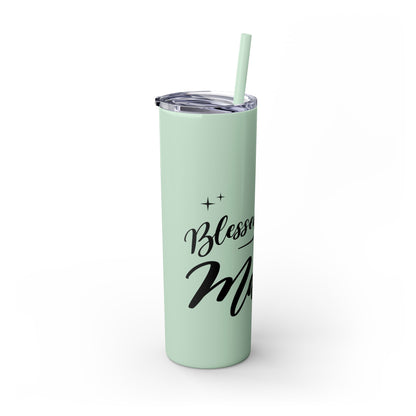 Blessed Mama Skinny 20oz Tumbler - Matte or Gloss Finish