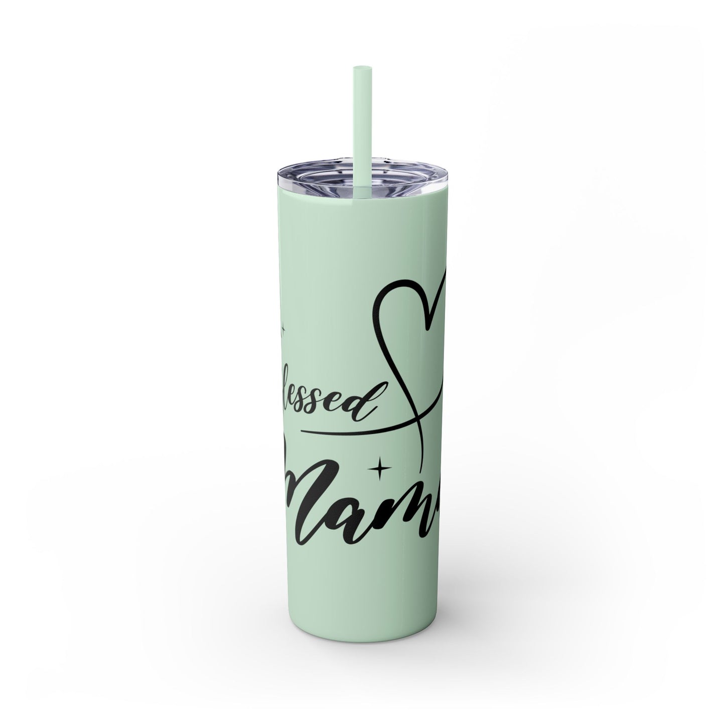 Blessed Mama - Glossy & Matte Finish 20oz. Skinny Tumbler