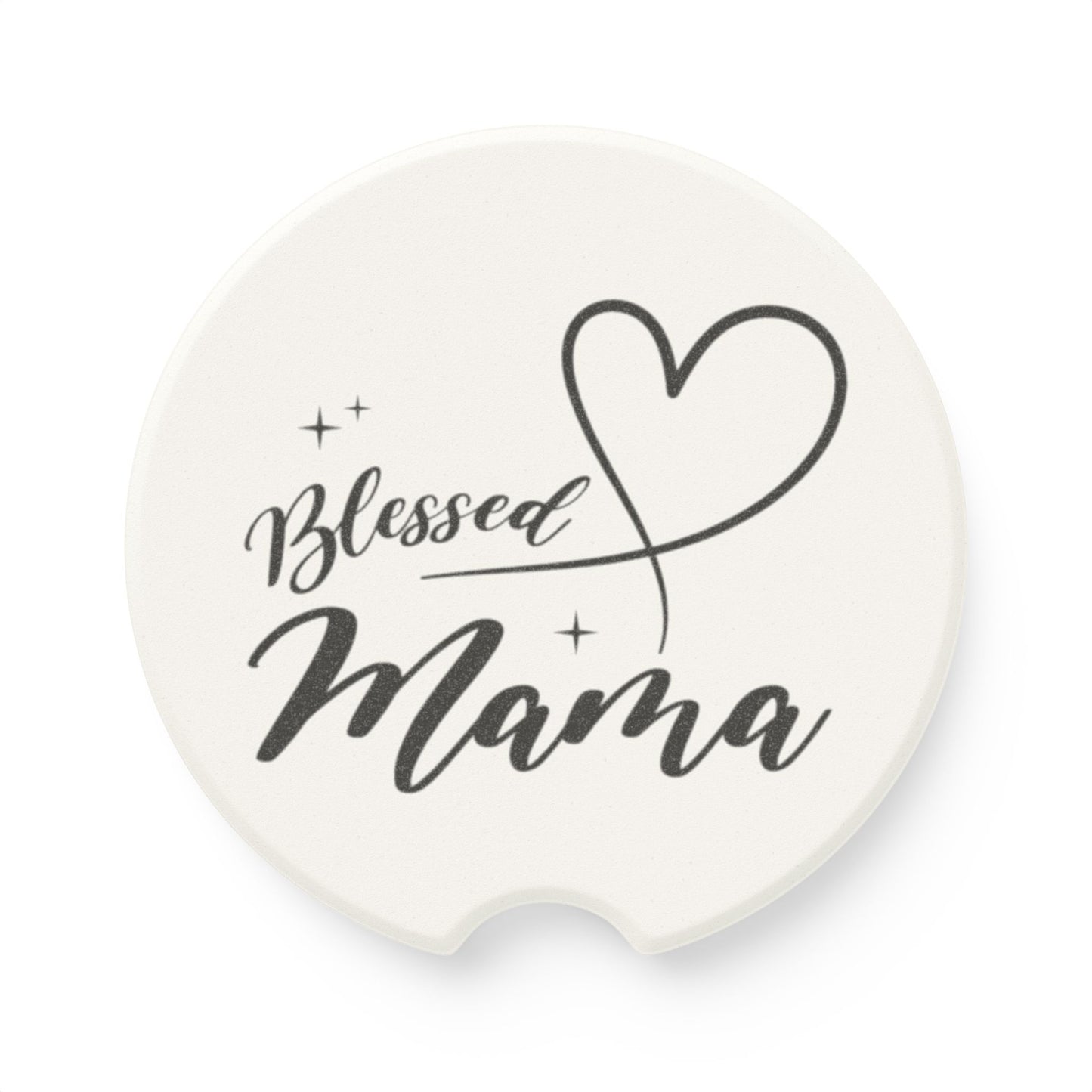 Blessed Mama Soapstone Car Coaster