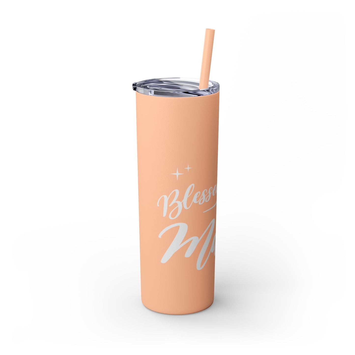 Blessed Mama - Glossy & Matte Finish 20oz. Skinny Tumbler